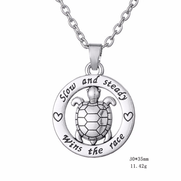 Turtle Inspirational Plated Necklace