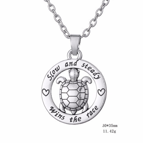 Turtle Inspirational Plated Necklace