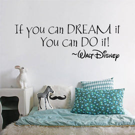 Inspiration Quote "Dream It You Can Do It" Wall Sticker