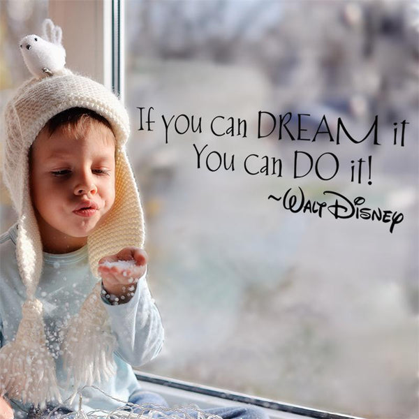 Inspiration Quote "Dream It You Can Do It" Wall Sticker